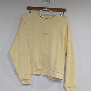 Picture Organic Clothing Carella Crew and Shorts Set Pale Yellow Size Small